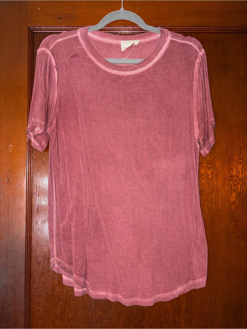 White Crow Washed Rose Short Sleeve Tee